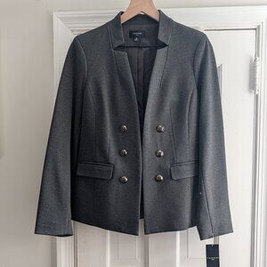 NWT! TAHARI ASL Gray Double Breasted Blazer